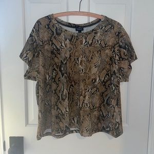 Torrid Size 1 Snakeskin Top